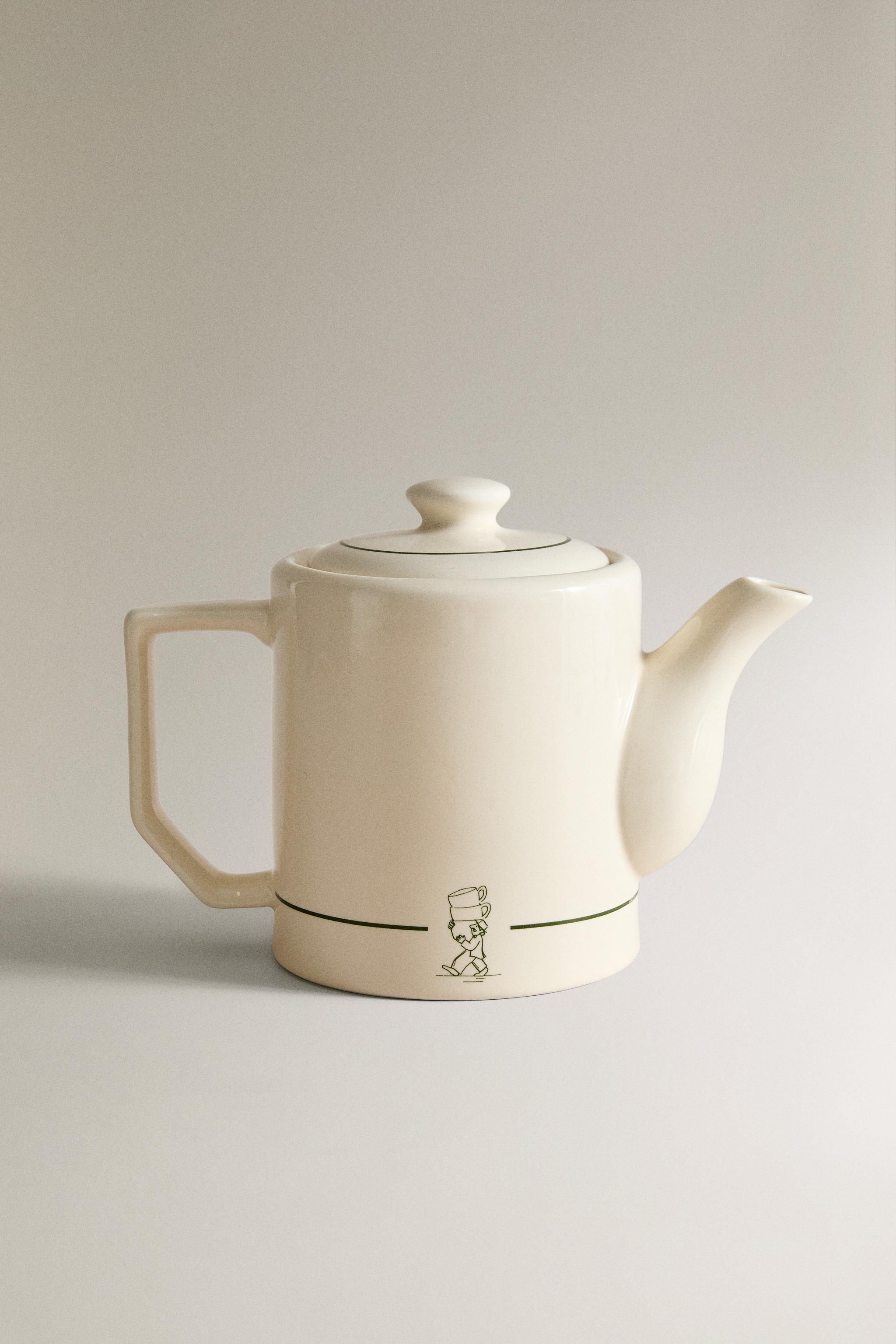 STONEWARE TEAPOT